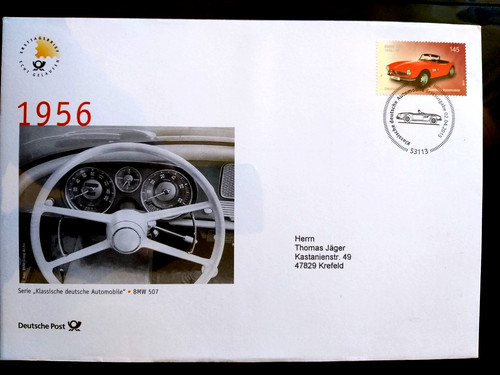 Brd 2015 fdc automobile - brd, bmw