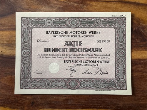 Aktie bmw aktiengesellschaft - aktie,